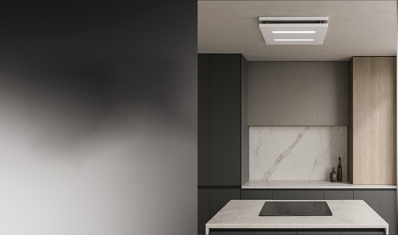Small kitchen ceiling cooker hoods
